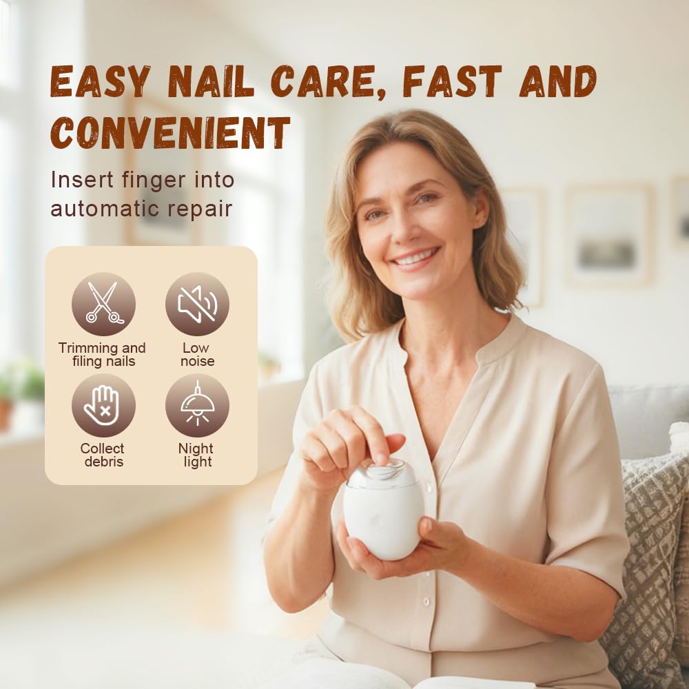 Electric nail clipper with LED light feature