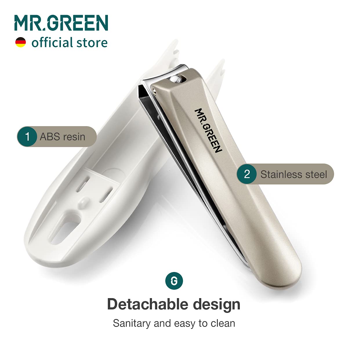 Side profile of medium Mr. Green nail cutter