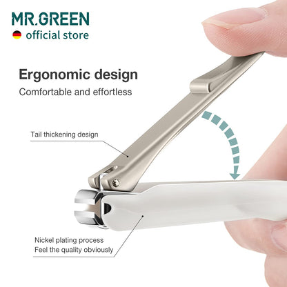 Top view of Mr. Green stainless steel manicure tool