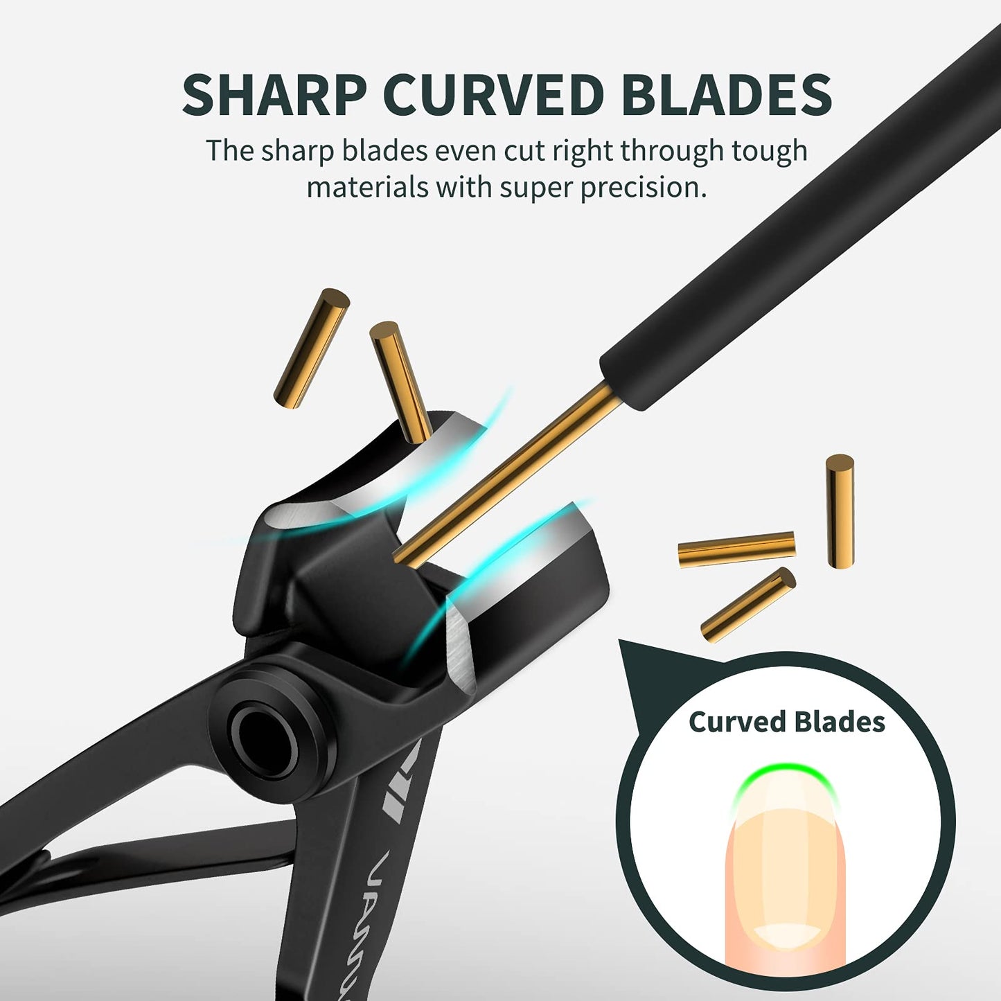 Heavy duty stainless steel nail clippers for seniors