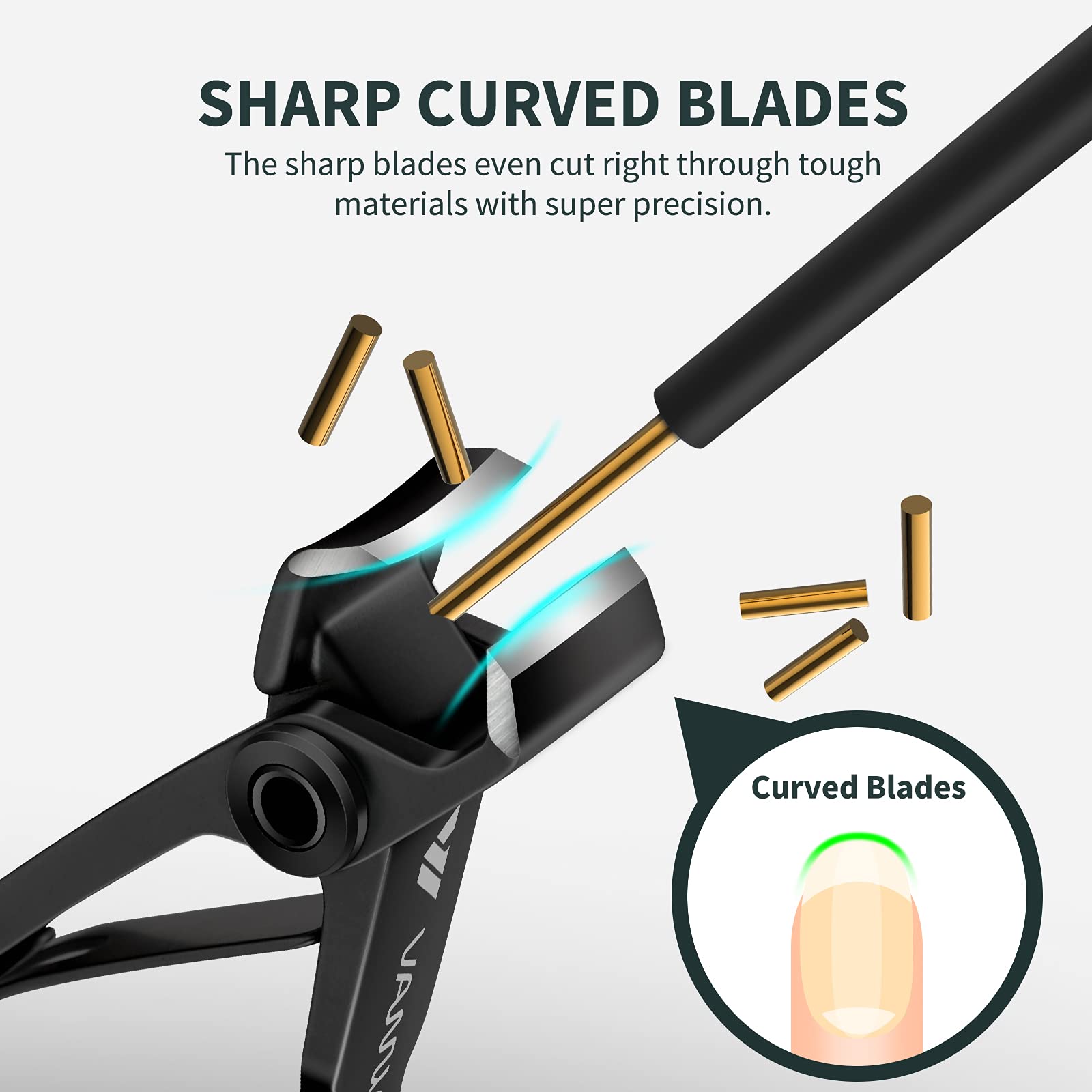 Heavy duty stainless steel nail clippers for seniors