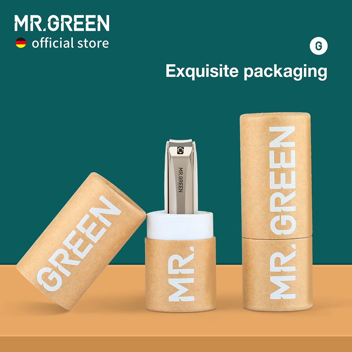 Ergonomic handle detail of Mr. Green nail trimming tool