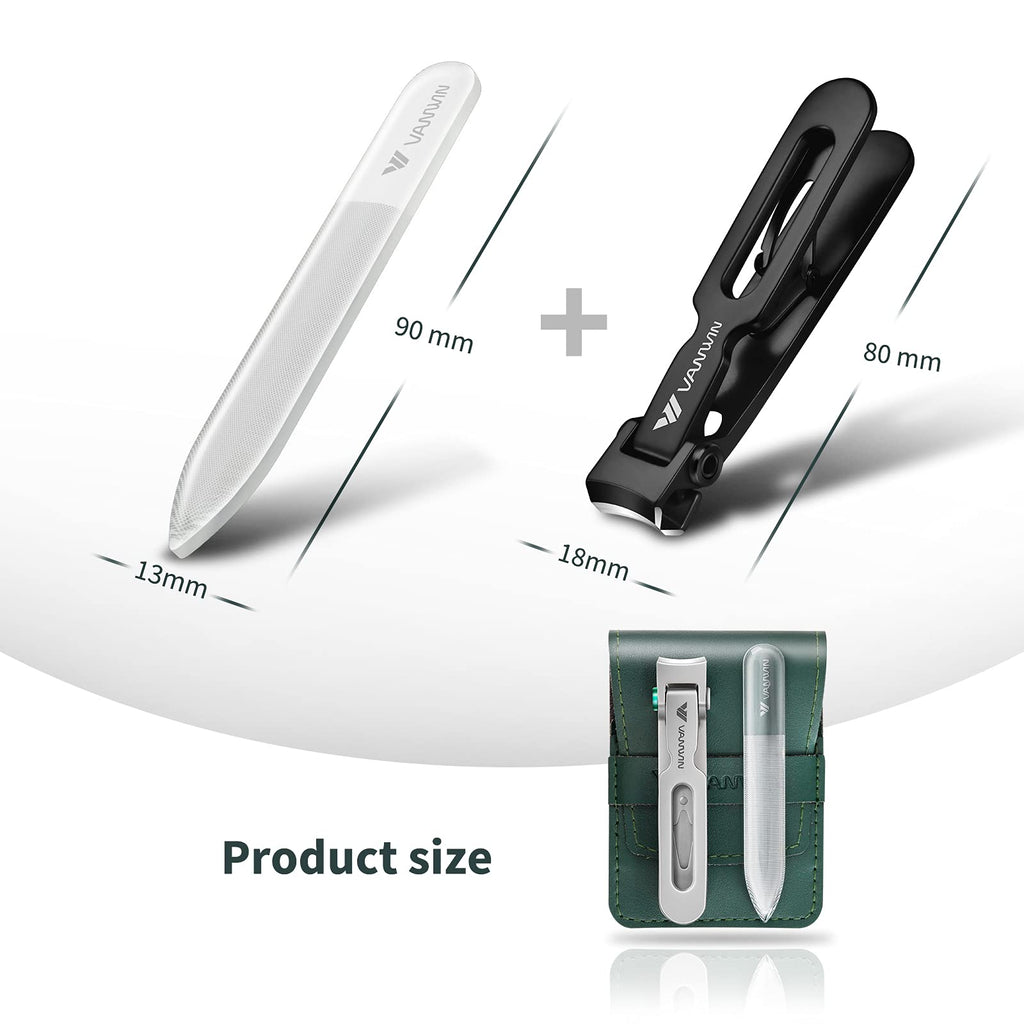 Stainless steel nail clipper set for thick nails
