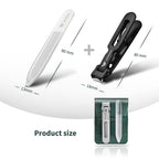 Stainless steel nail clipper set for thick nails