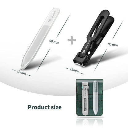 Stainless steel nail clipper set for thick nails