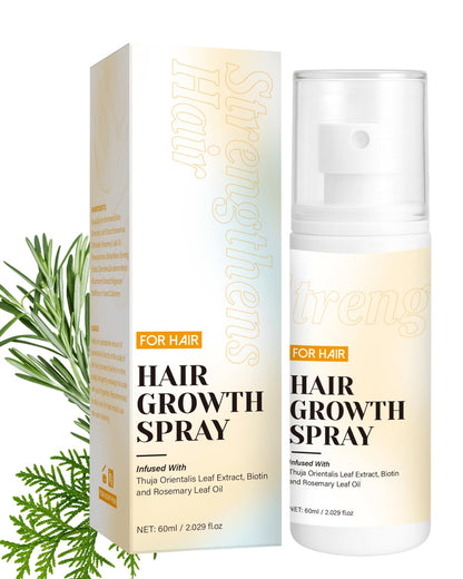 Full packaging box of the Gawysbm hair growth spray illustrating authentic imported retail presentation