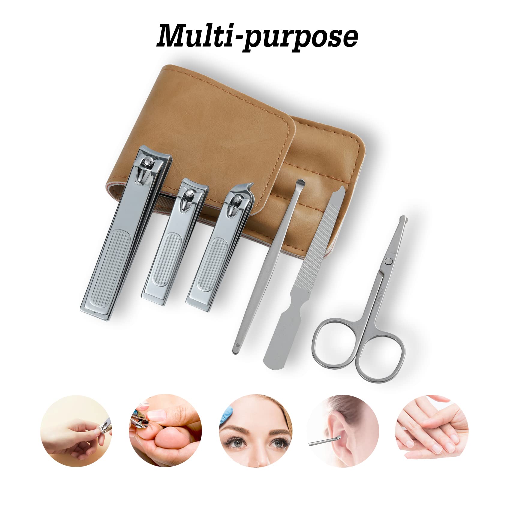 Atimier professional stainless steel nail clipper tools set