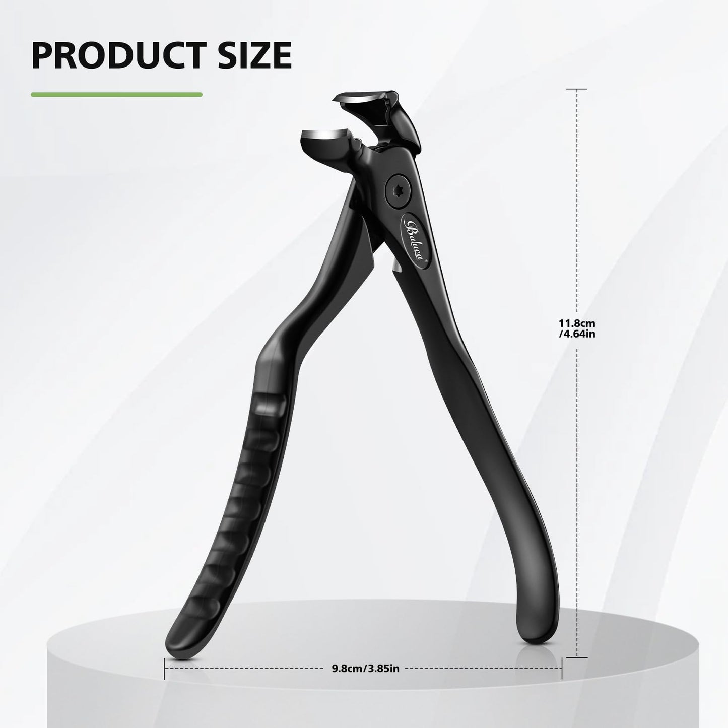 Professional grade Baluca black steel nail clipper set