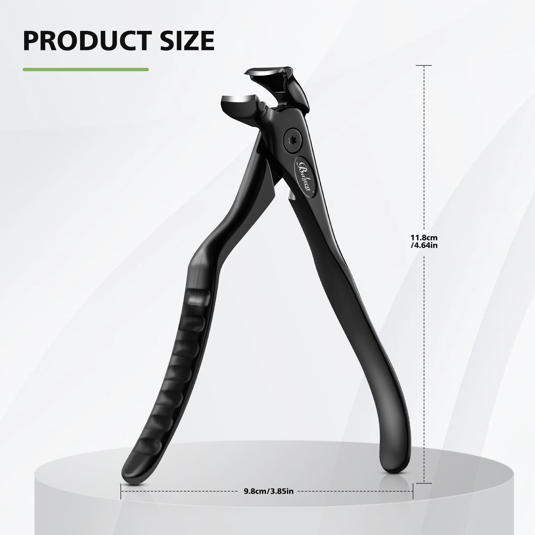 Professional grade Baluca black steel nail clipper set