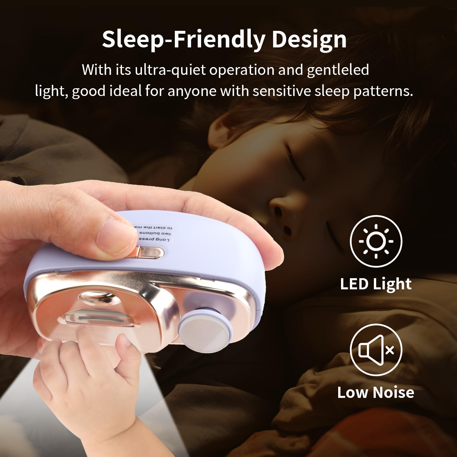 USB rechargeable nail polishing and trimming device