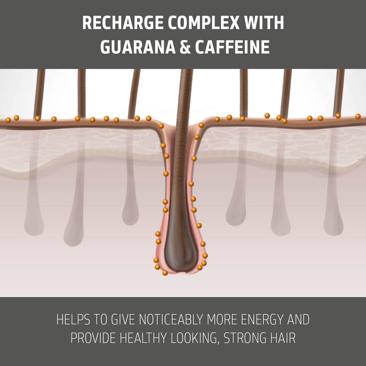 German formulated refreshing hair tonic with caffeine and guarana