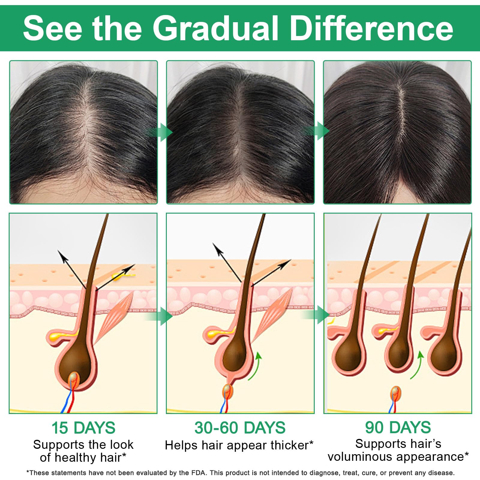 Drumstone hair density booster showing twenty milliliters size