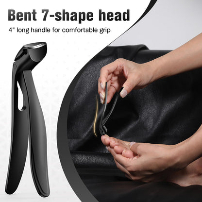 Feryes thick toenail clipper with integrated nail catcher
