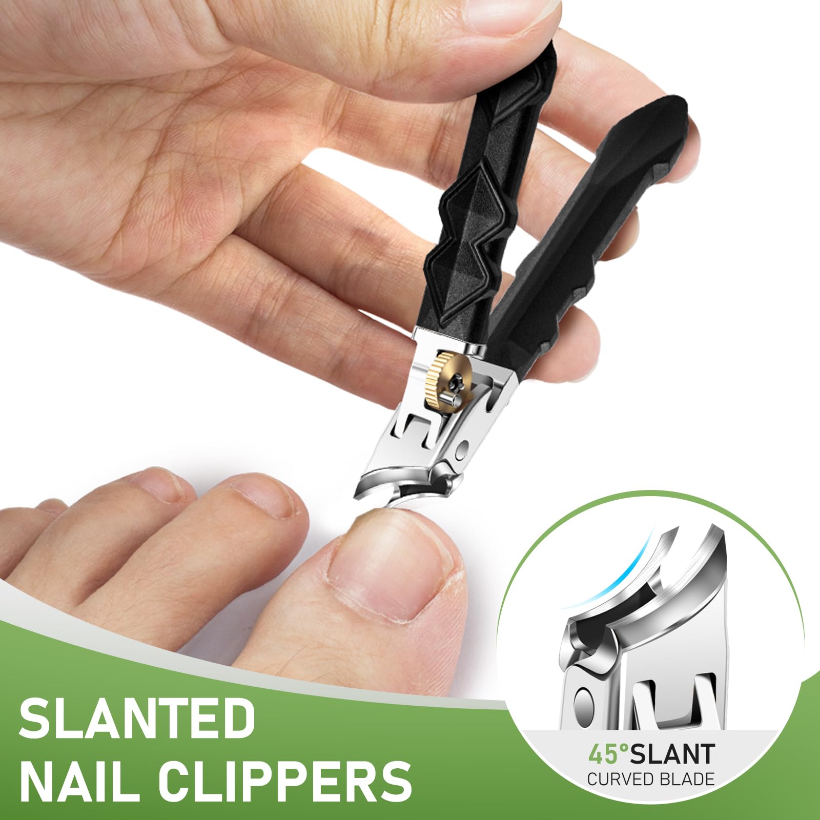 HTIKH ergonomic long handle clippers for ingrown toenails