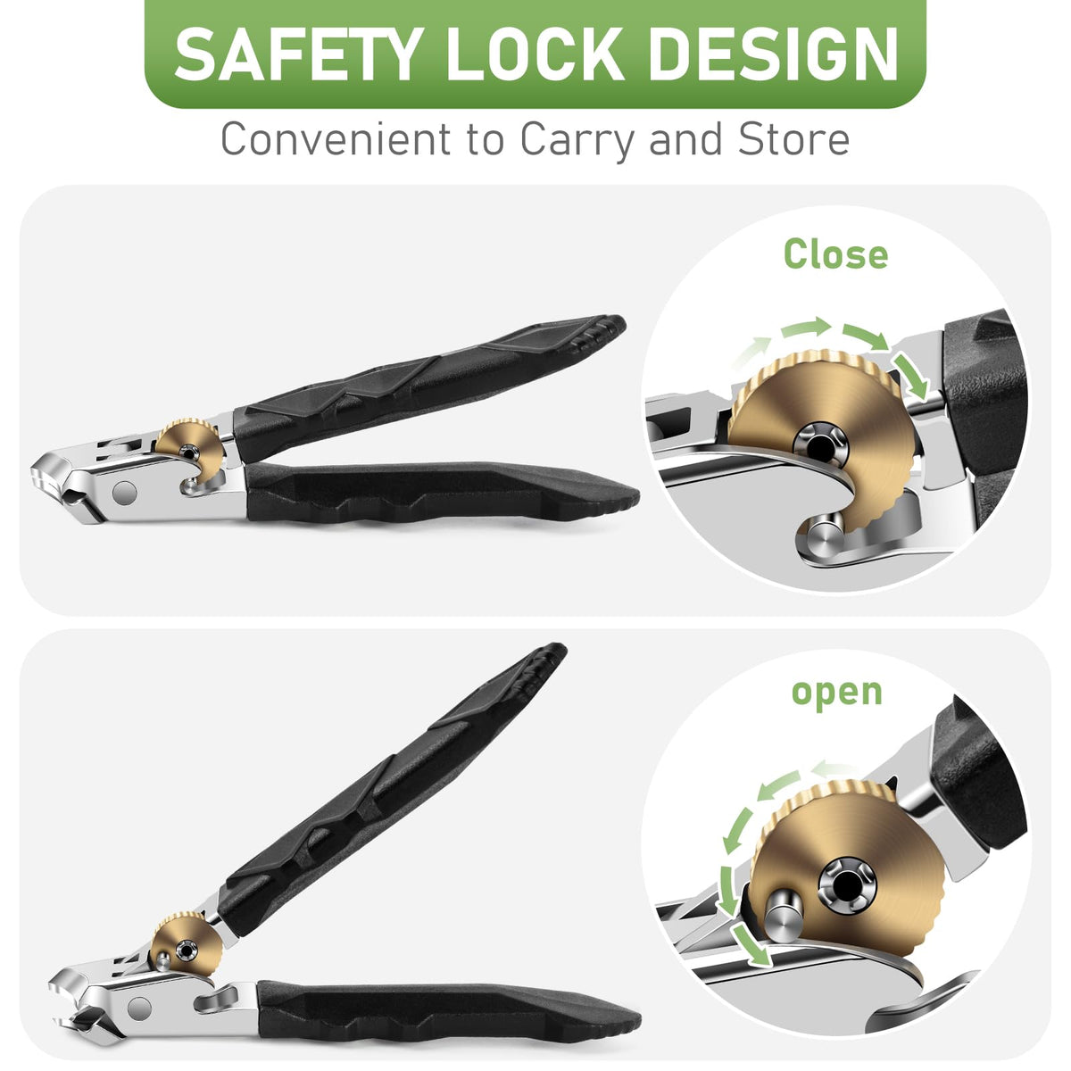 HTIKH slanted blade design for precise toenail trimming