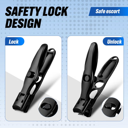 Close up of Swocky wide jaw nail clipper mechanism