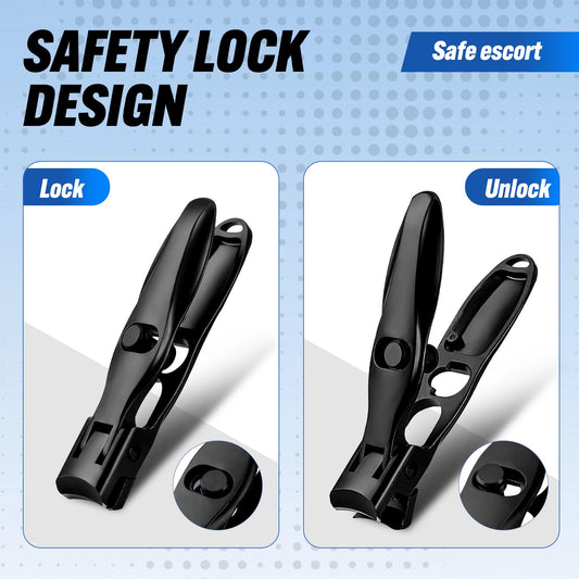 Close up of Swocky wide jaw nail clipper mechanism