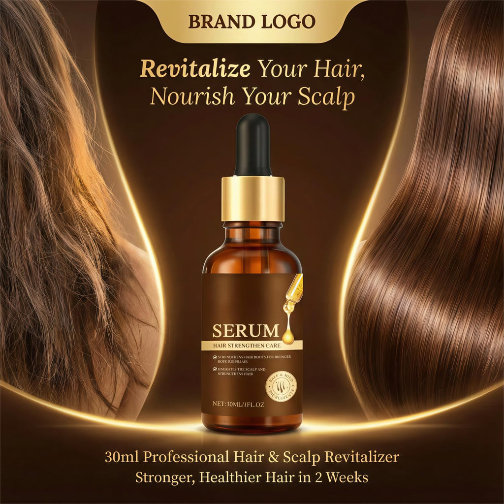 GXFANZHU hair serum dropper bottle close up detail