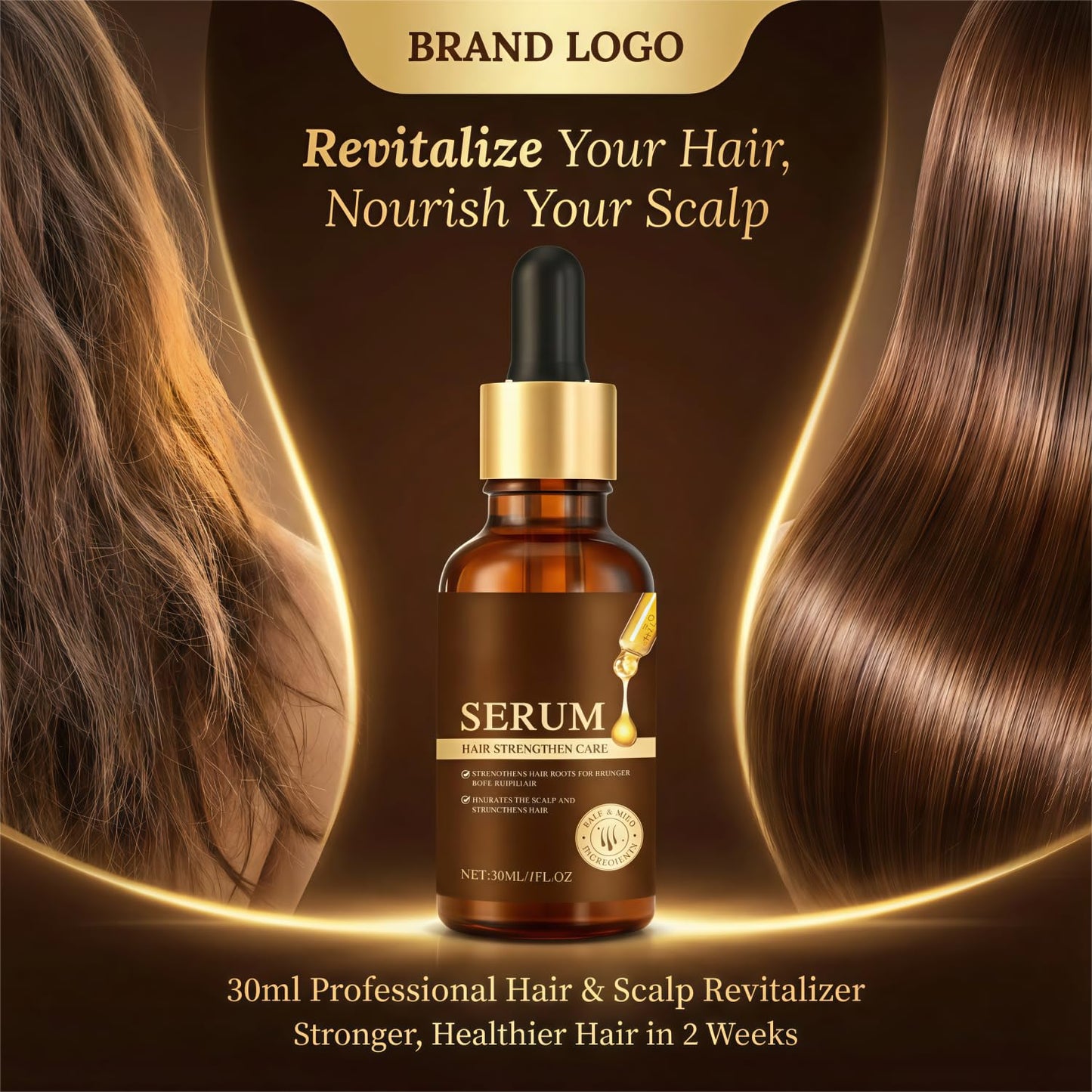 LifewithQueenP hair growth serum bottle showcasing the lightweight herbal formulation.