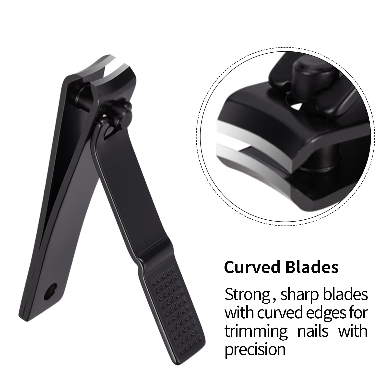Close up of Fixbody black stainless steel clipper blades