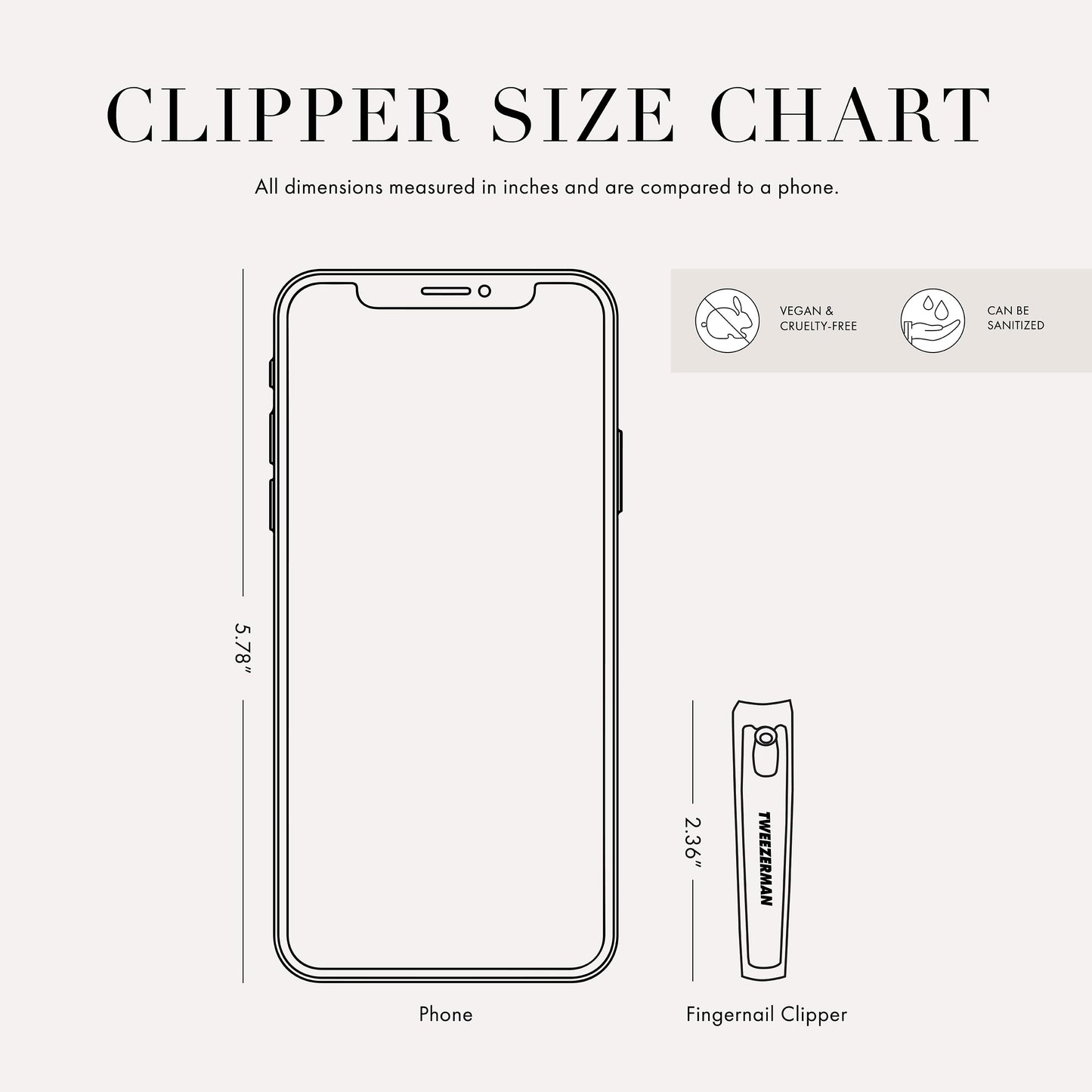 Tweezerman stainless steel clipper for manicure maintenance