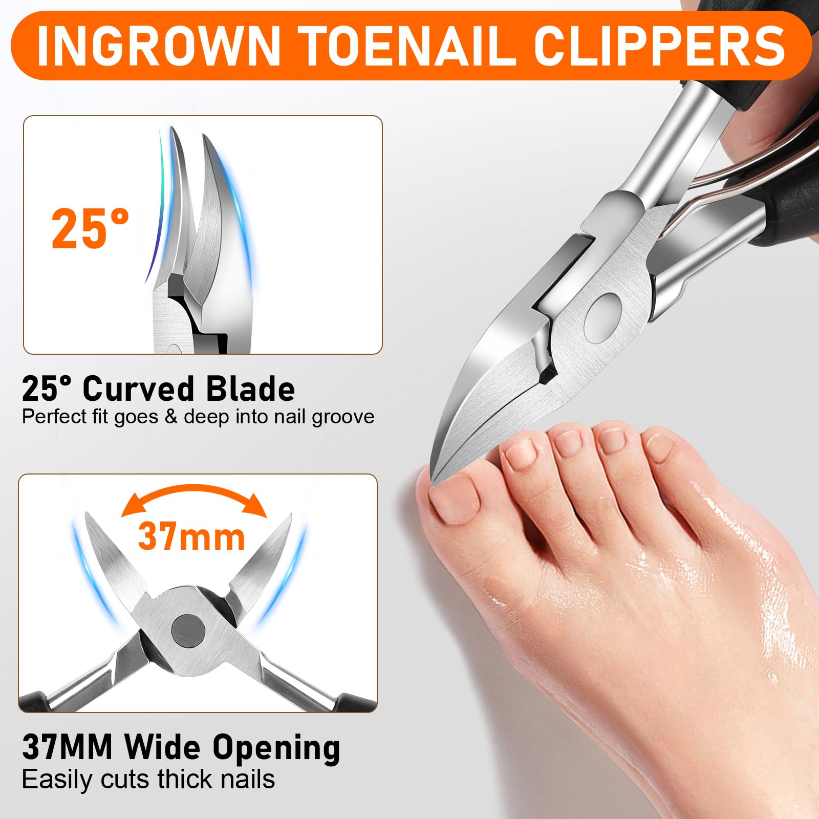 Yhovid wide jaw opening clipper for thick nails