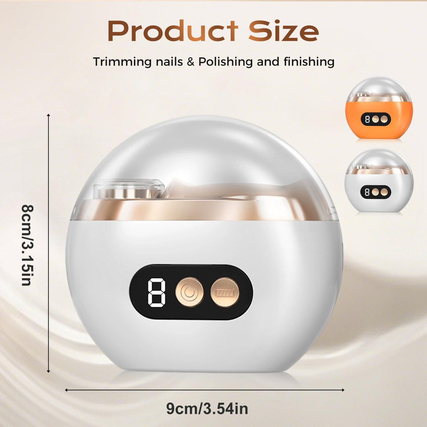 Ergonomic design of Cfyyfc electric nail clipper for seniors