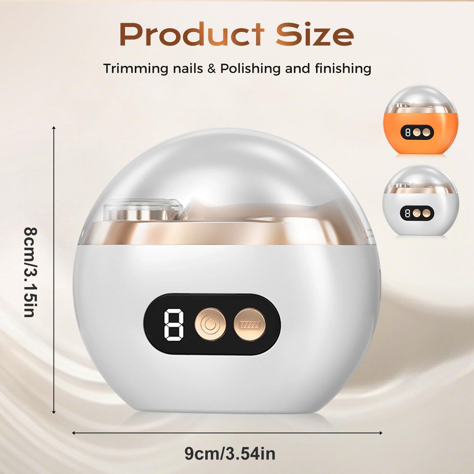 Ergonomic design of Cfyyfc electric nail clipper for seniors