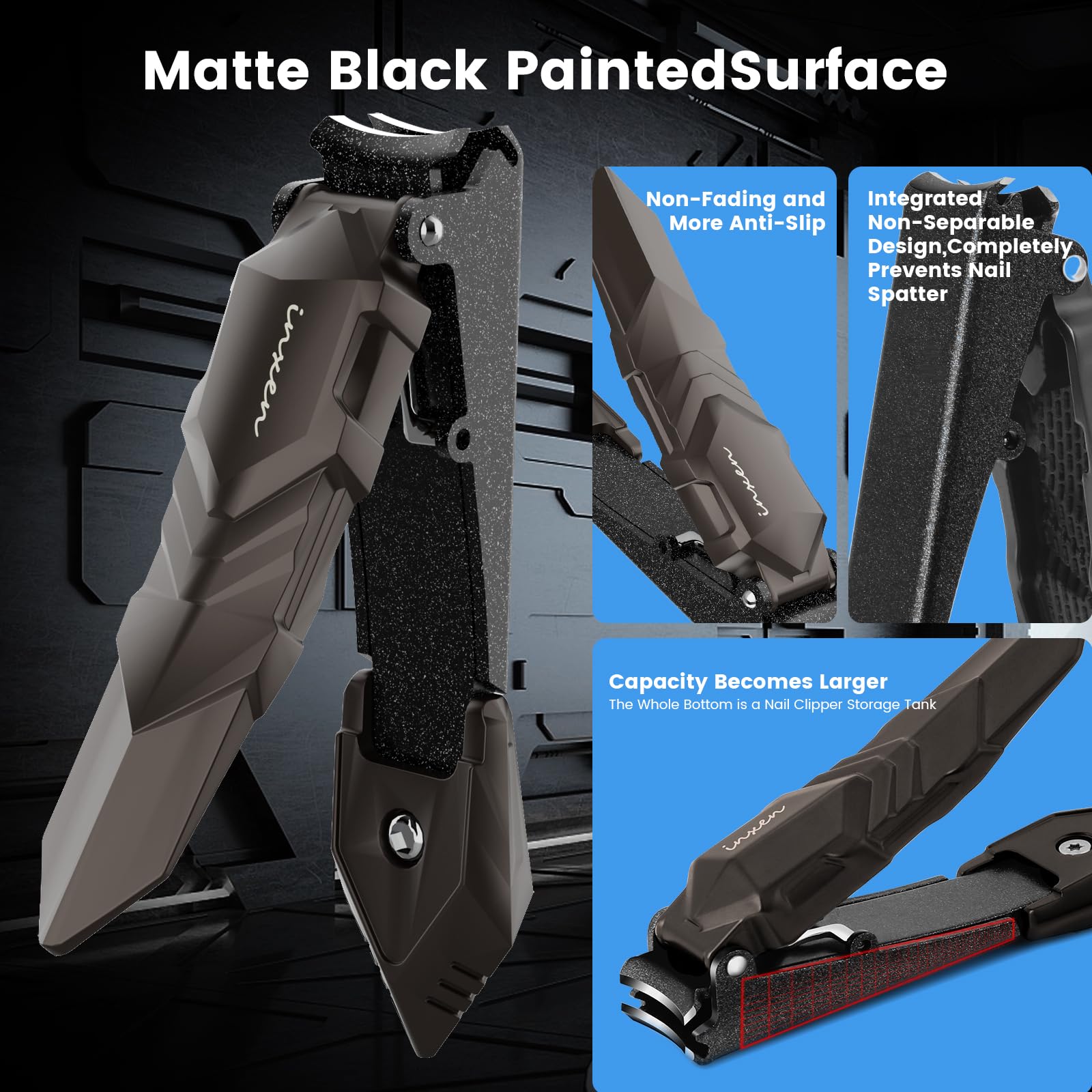 Inxen stainless steel nail clipper blades detail