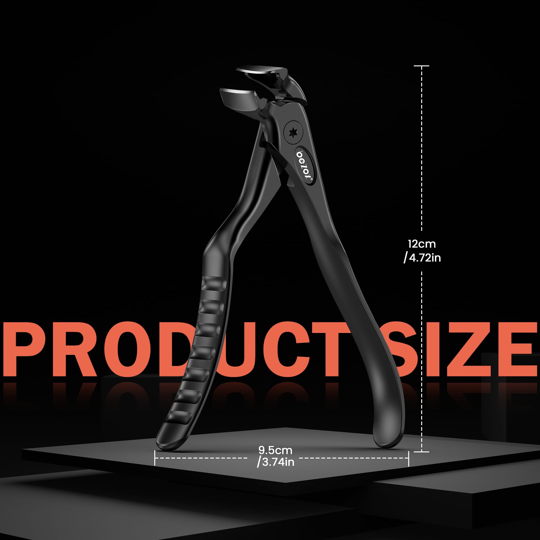 Packaging view of authentic imported Bezox nail clippers