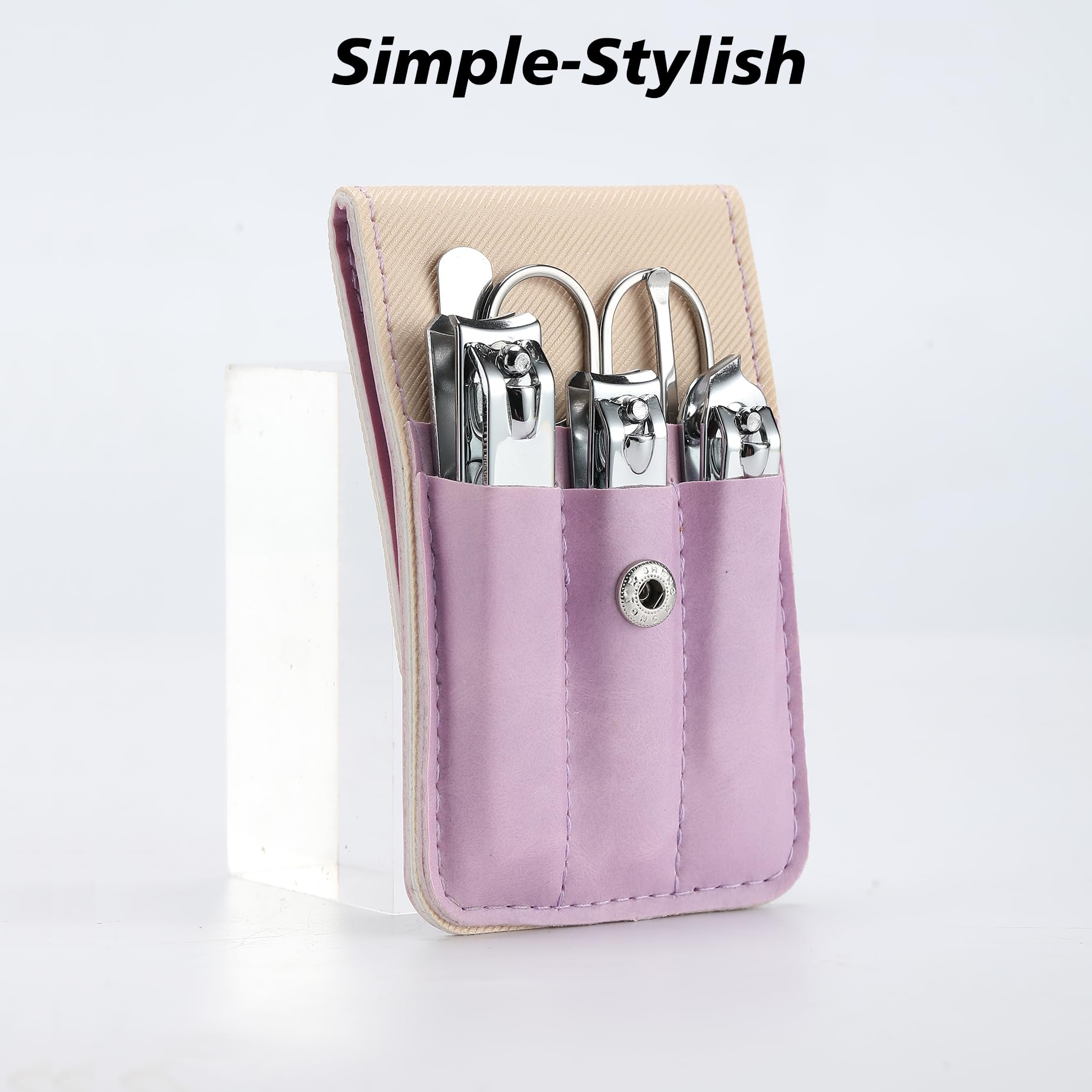 Eonakry purple travel nail grooming kit for adults