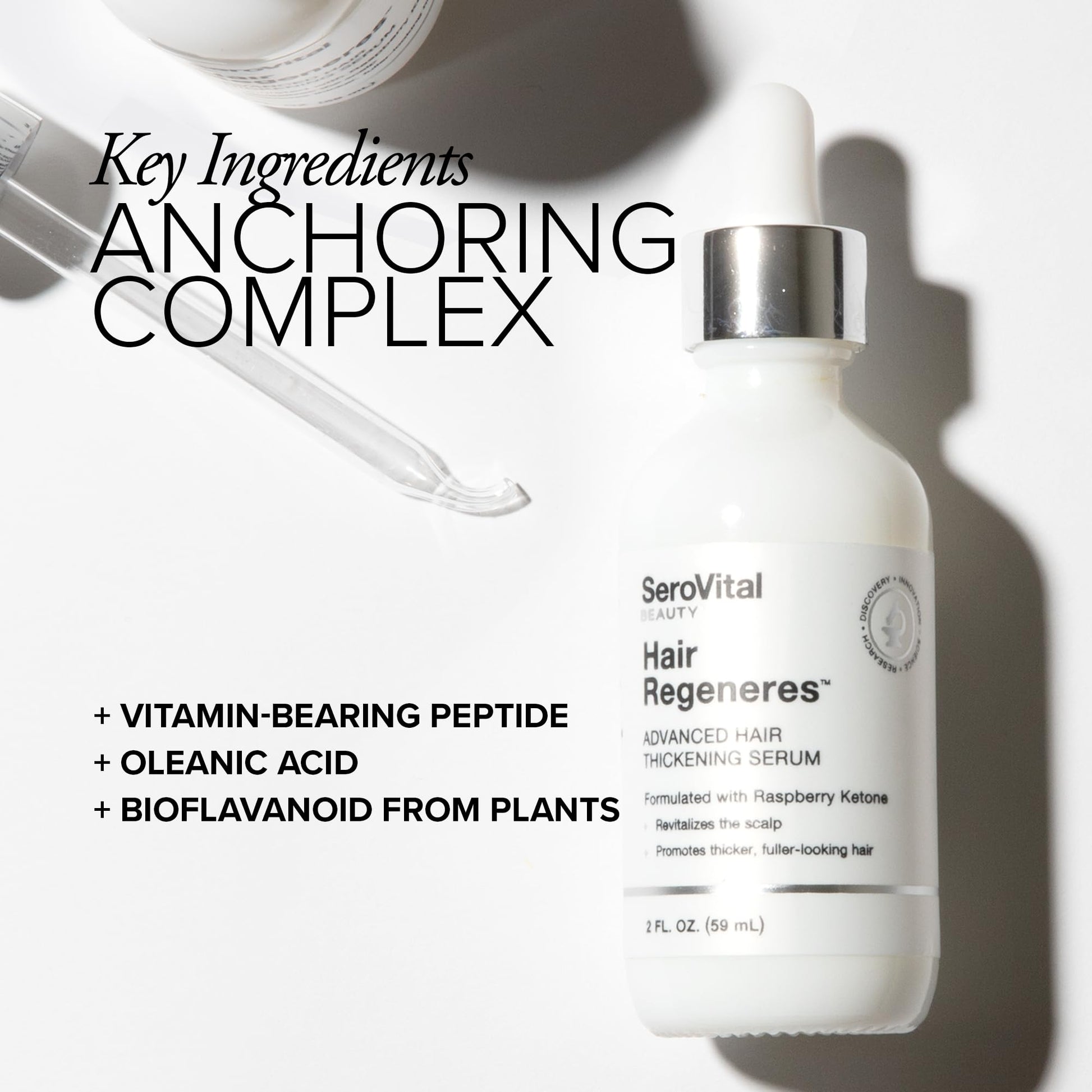 SeroVital advanced hair growth formula packaging details and ingredients