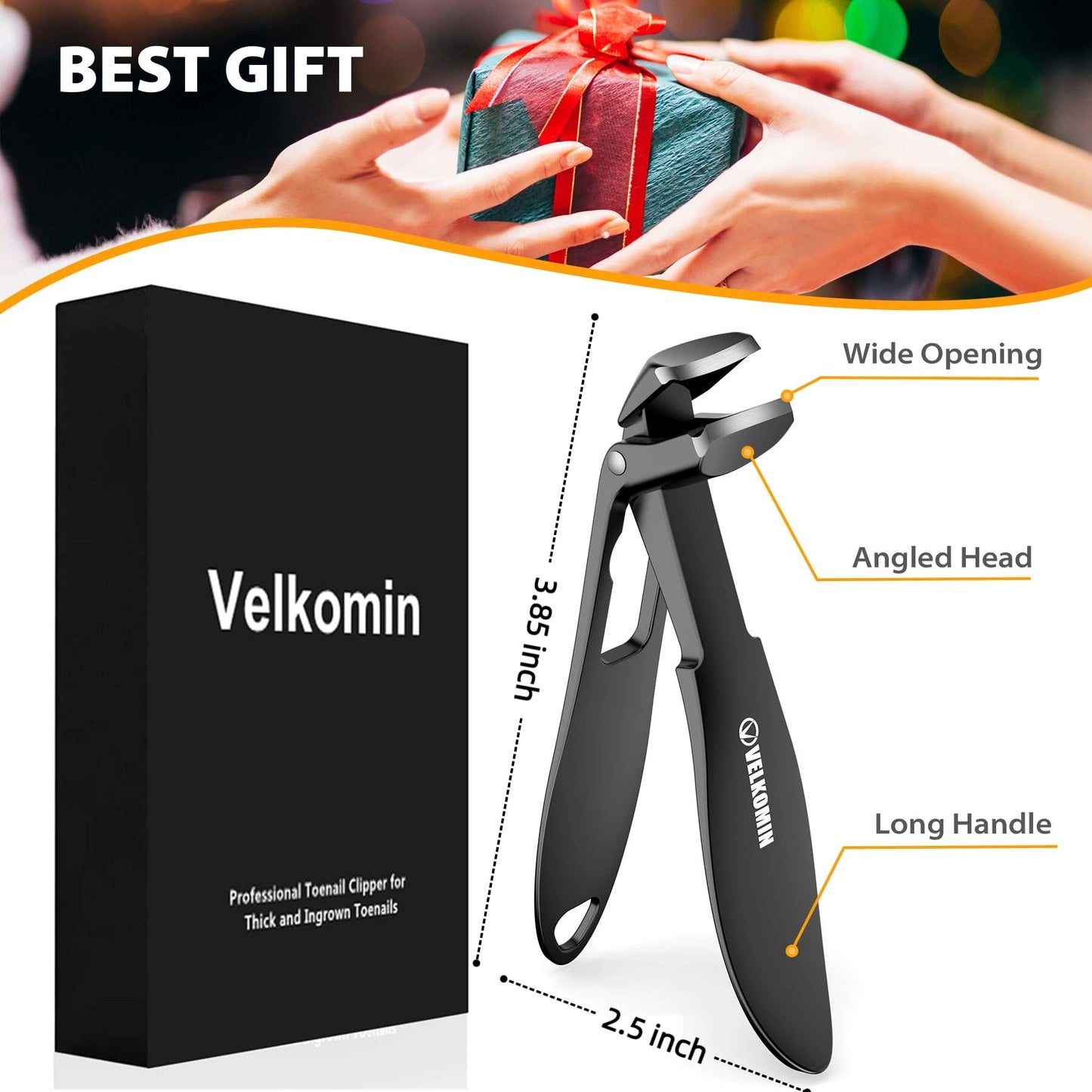 Velkomin professional grooming tool with nail file accessory