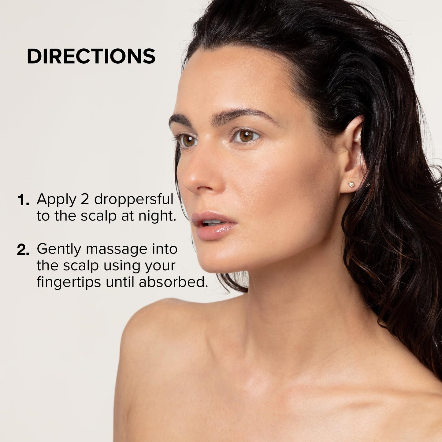 Lightweight non greasy texture of SeroVital advanced hair thickening liquid