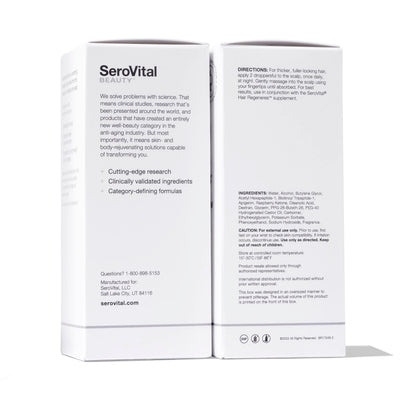 SeroVital premium hair care serum for stress and age related shedding