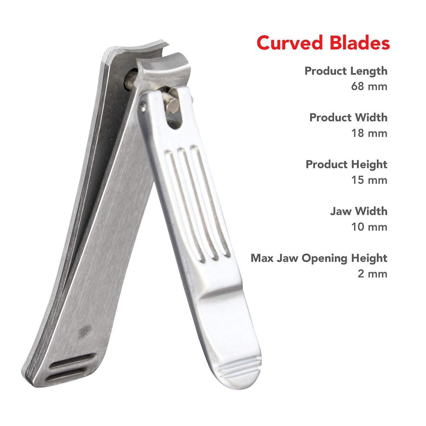 Seki Edge nail clipper held in hand for scale and grip