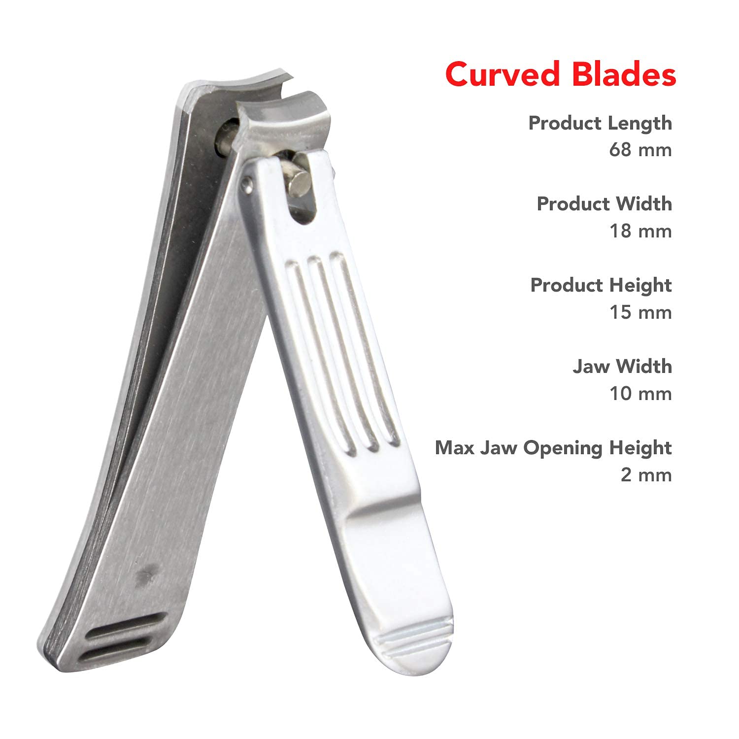 Seki Edge nail clipper held in hand for scale and grip