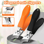 Yawota slanted nail clipper showing wide jaw opening