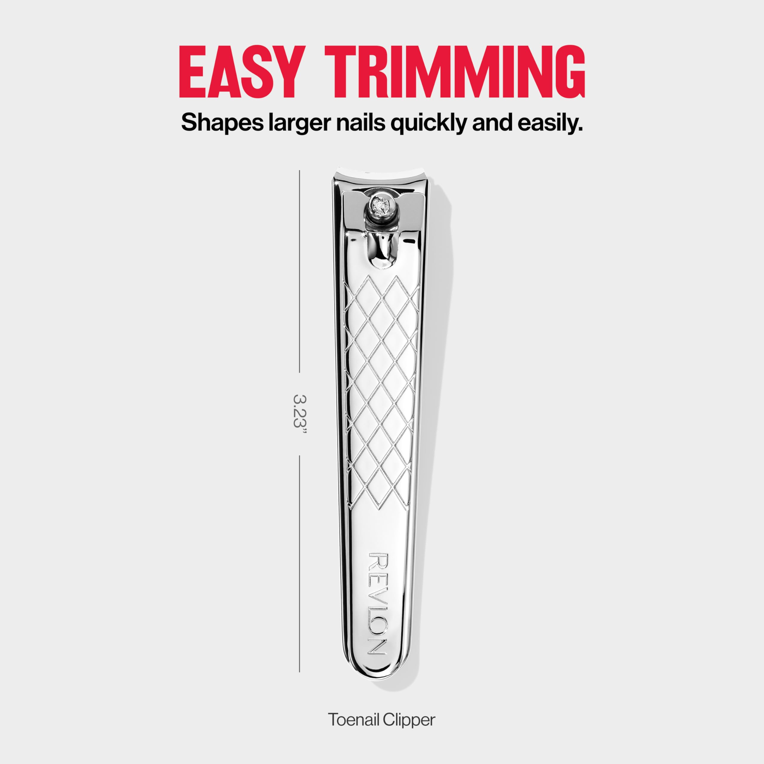 Revlon grooming tool with foldaway file extended
