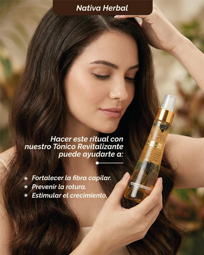 Authentic Nativa Herbal hair care liquid formulation for thicker hair