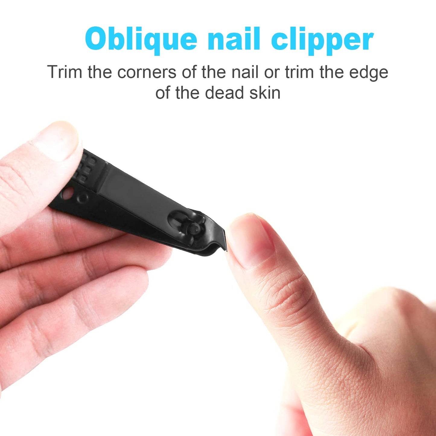 Ergonomic textured grip on Ducoo nail cutter
