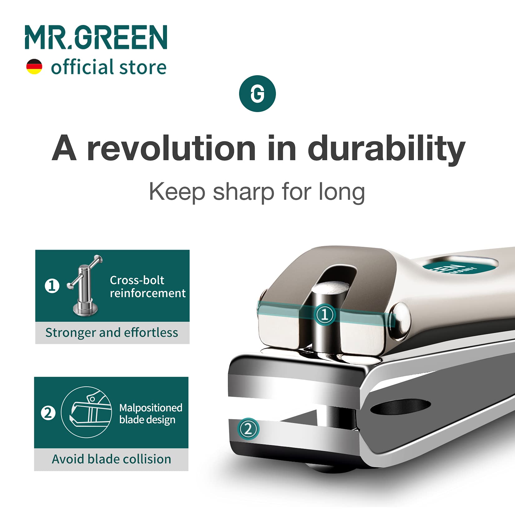 Side profile of Mr. Green professional manicure tool