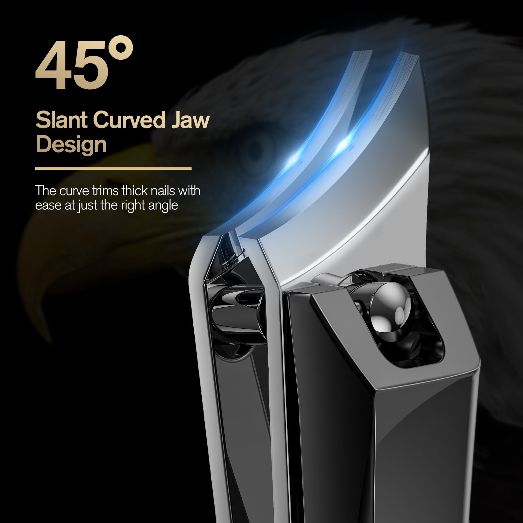 Feryes heavy duty nail cutter for thick nails angled perspective