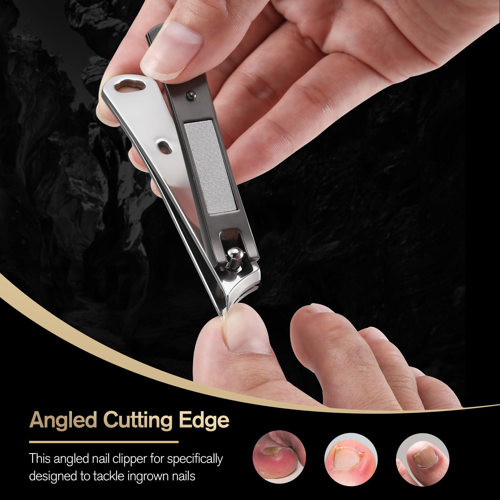 Ergonomic handle design of Feryes ingrown nail clipper