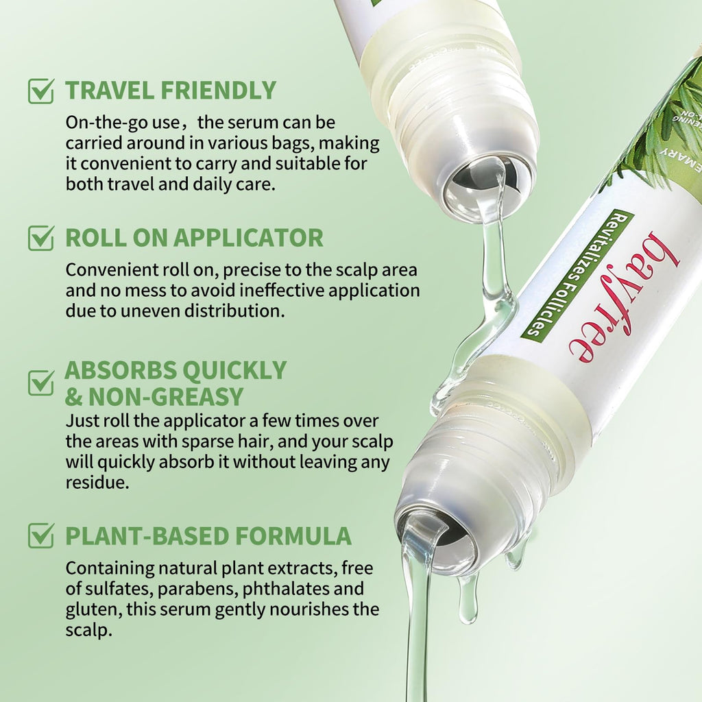 Side profile of Be Bodywise 25ml hair growth serum bottle