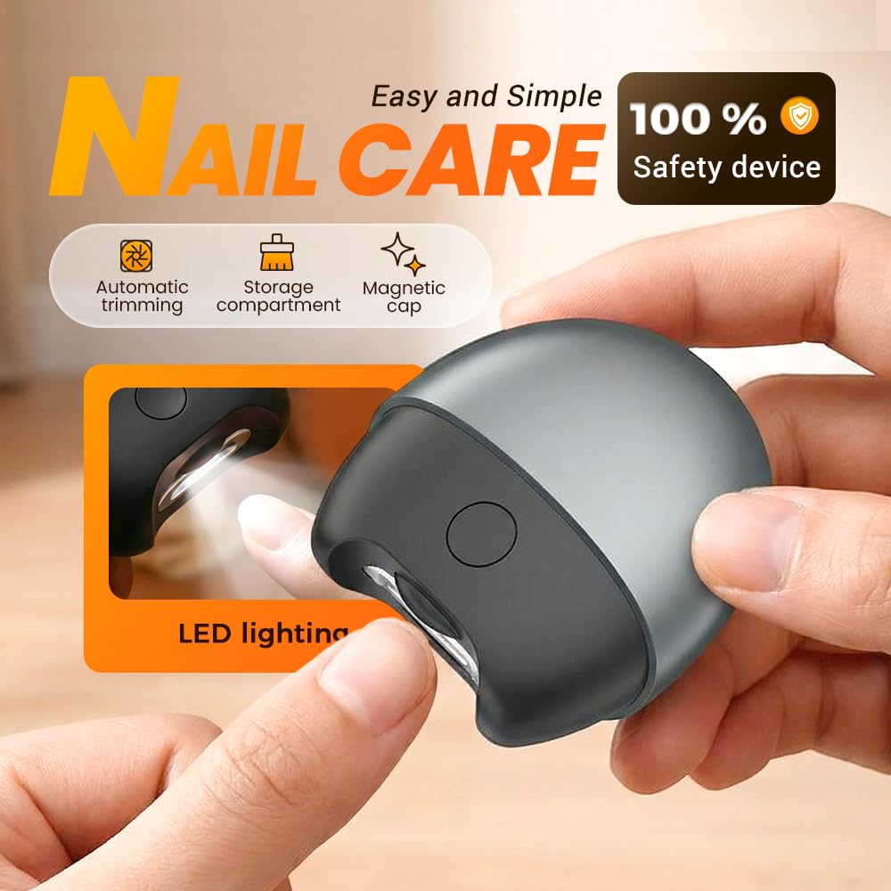 Rimol electric nail trimmer showing LED light feature