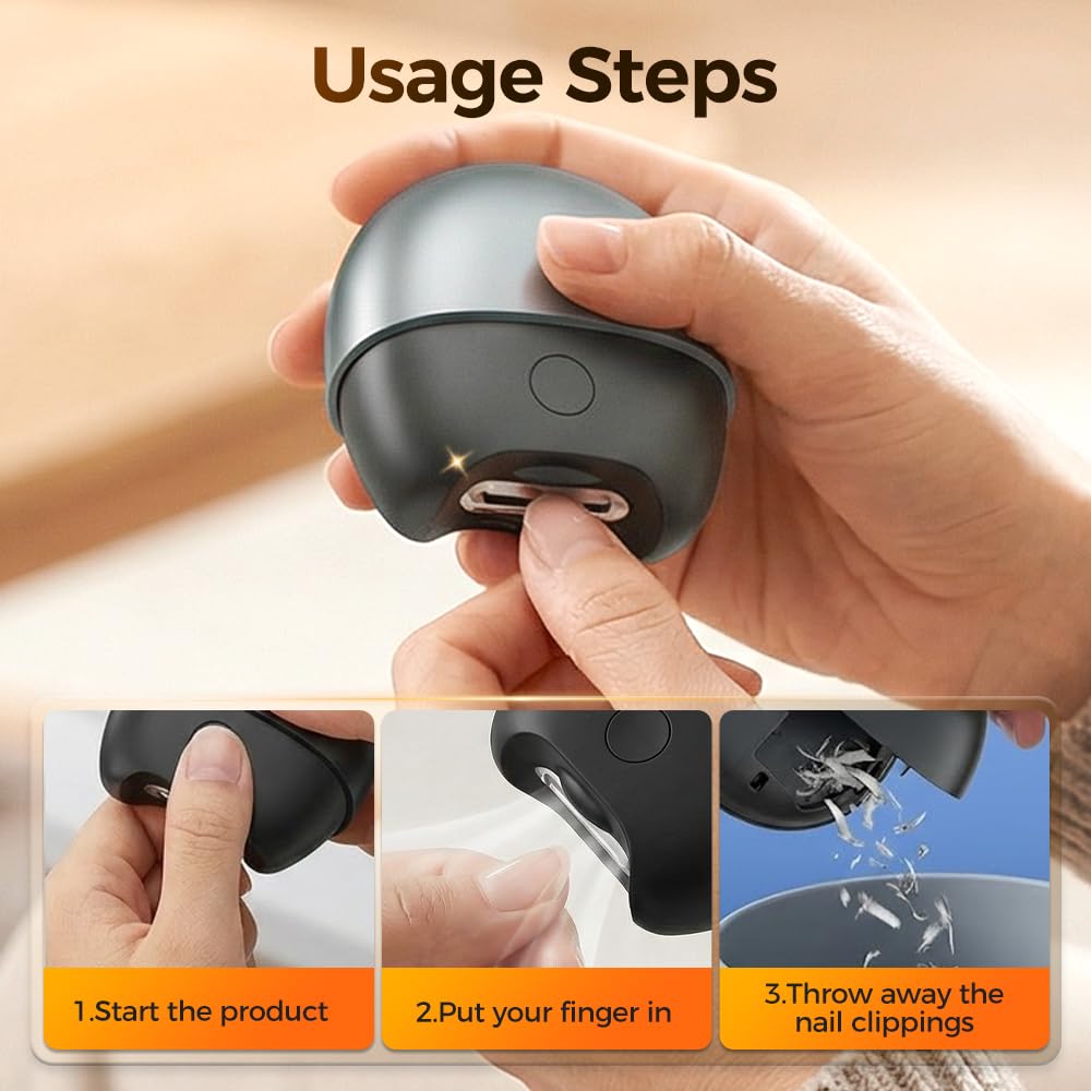 Top view of Rimol electric nail clipper blade opening