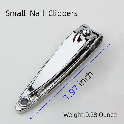 Individual large and small nail cutters with integrated files