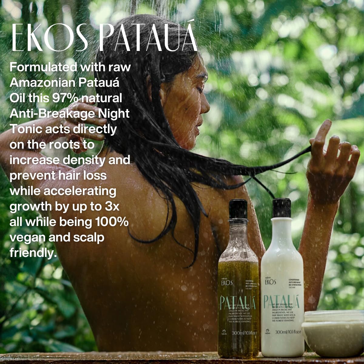 Natura Ekos anti hair loss night treatment dropper application view