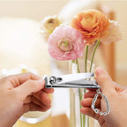 Close up of Zalik nail clipper sharp curved edge blade